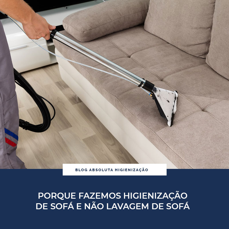 Higienização de Sofá e Lavagem de Sofá 