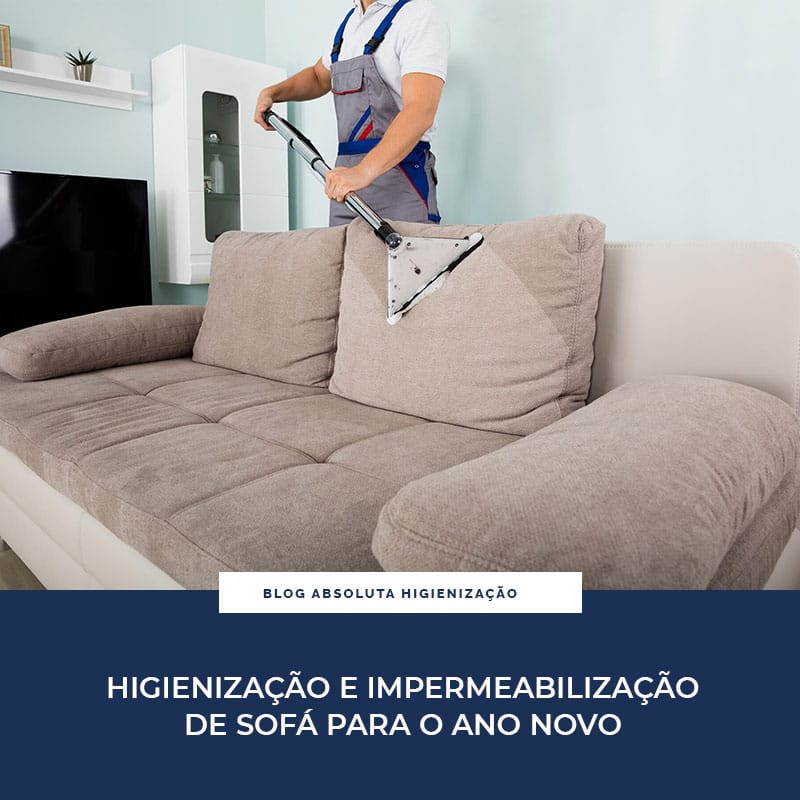 Higienização de sofá e impermeabilização de sofá