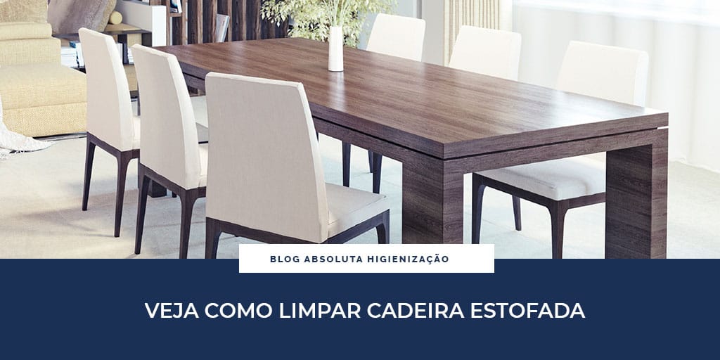 como limpar cadeira estofada