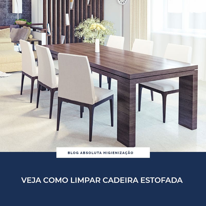 como limpar cadeira estofada