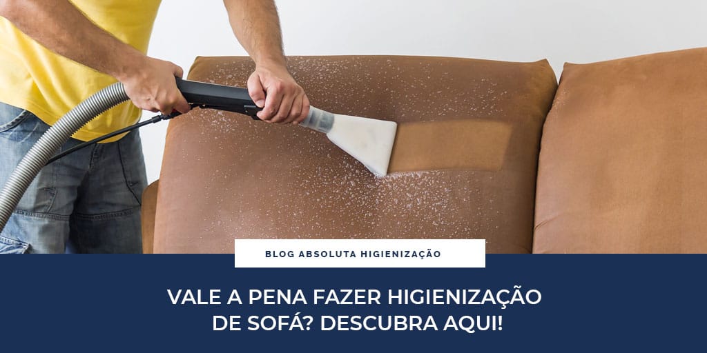 higienização de sofá